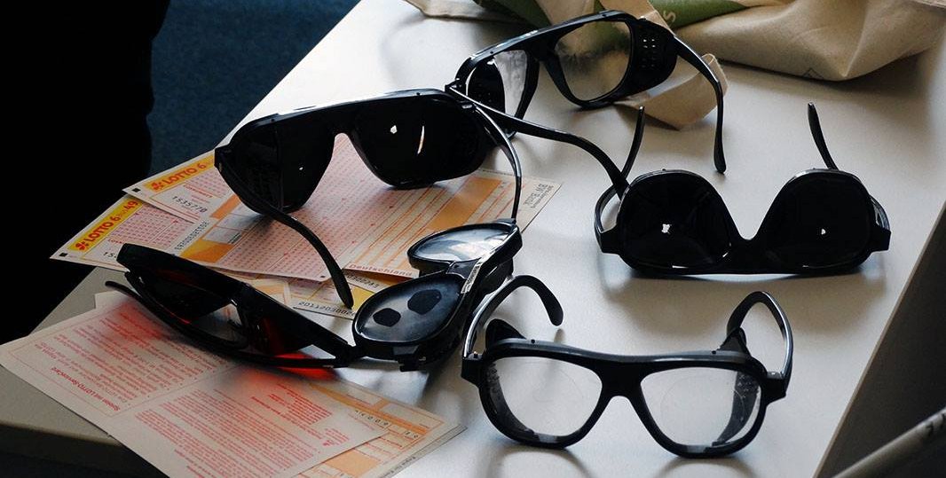 Brillen zur Simulation verschiedener Seheinschränkungen